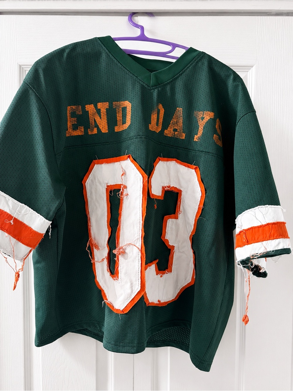 End days Green Jersey with Orange & White Accents